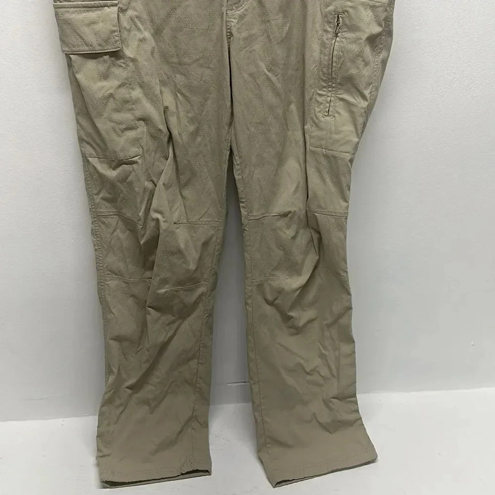 Athleta Trekkie Utility Cargo Pant Pants Elastic Waist Ecru Beige Tan Size 14 - Picture 6 of 12